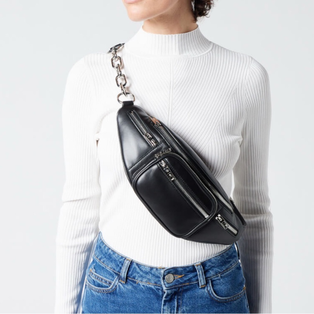 Alexander Wang Black Leather Belt Bag